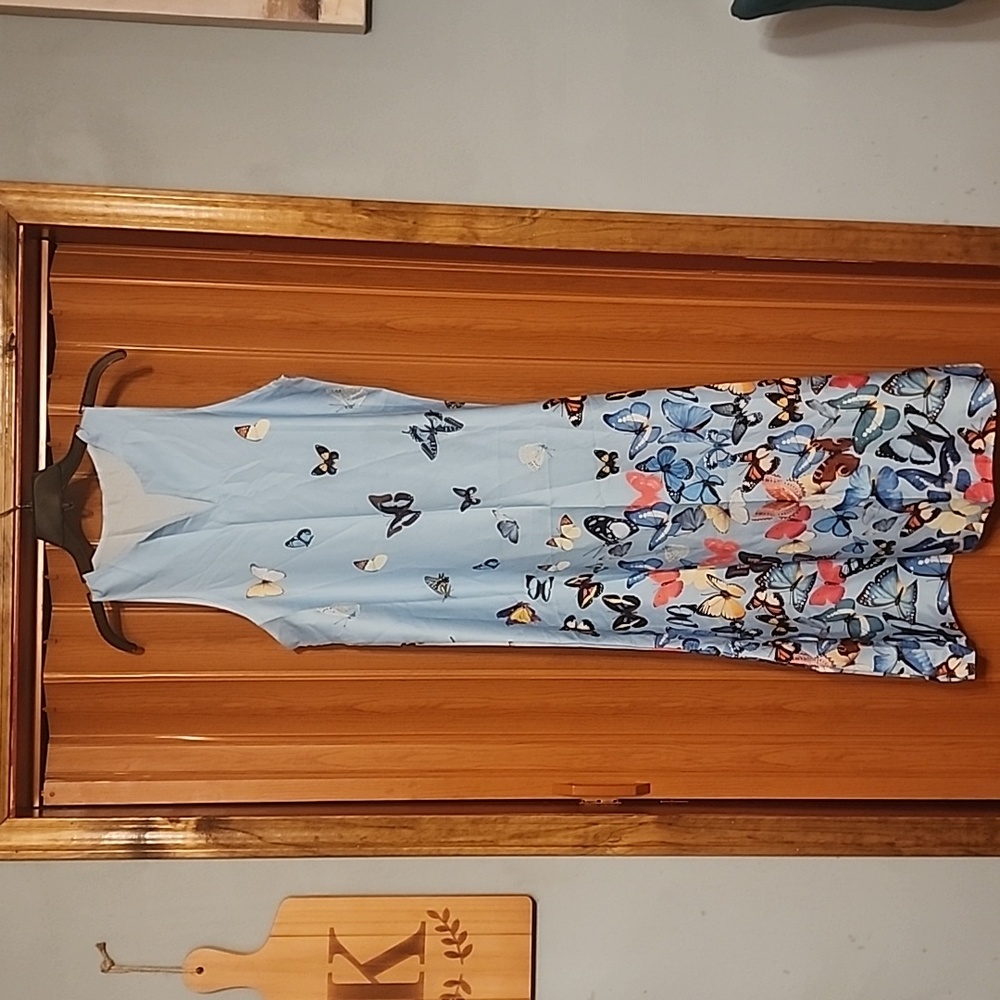 Butterfly printed dress